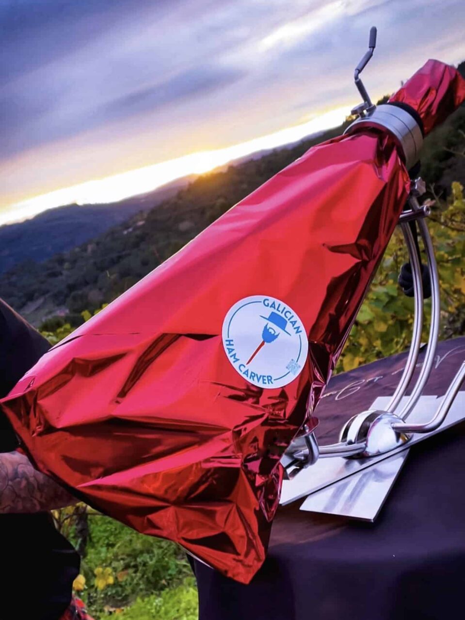 Regalo artístico de jamón personalizado y exclusivo