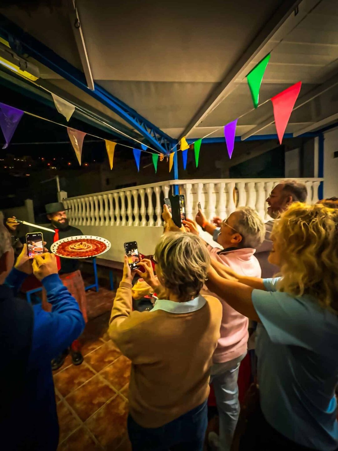 Corte de jamón ibérico en vivo