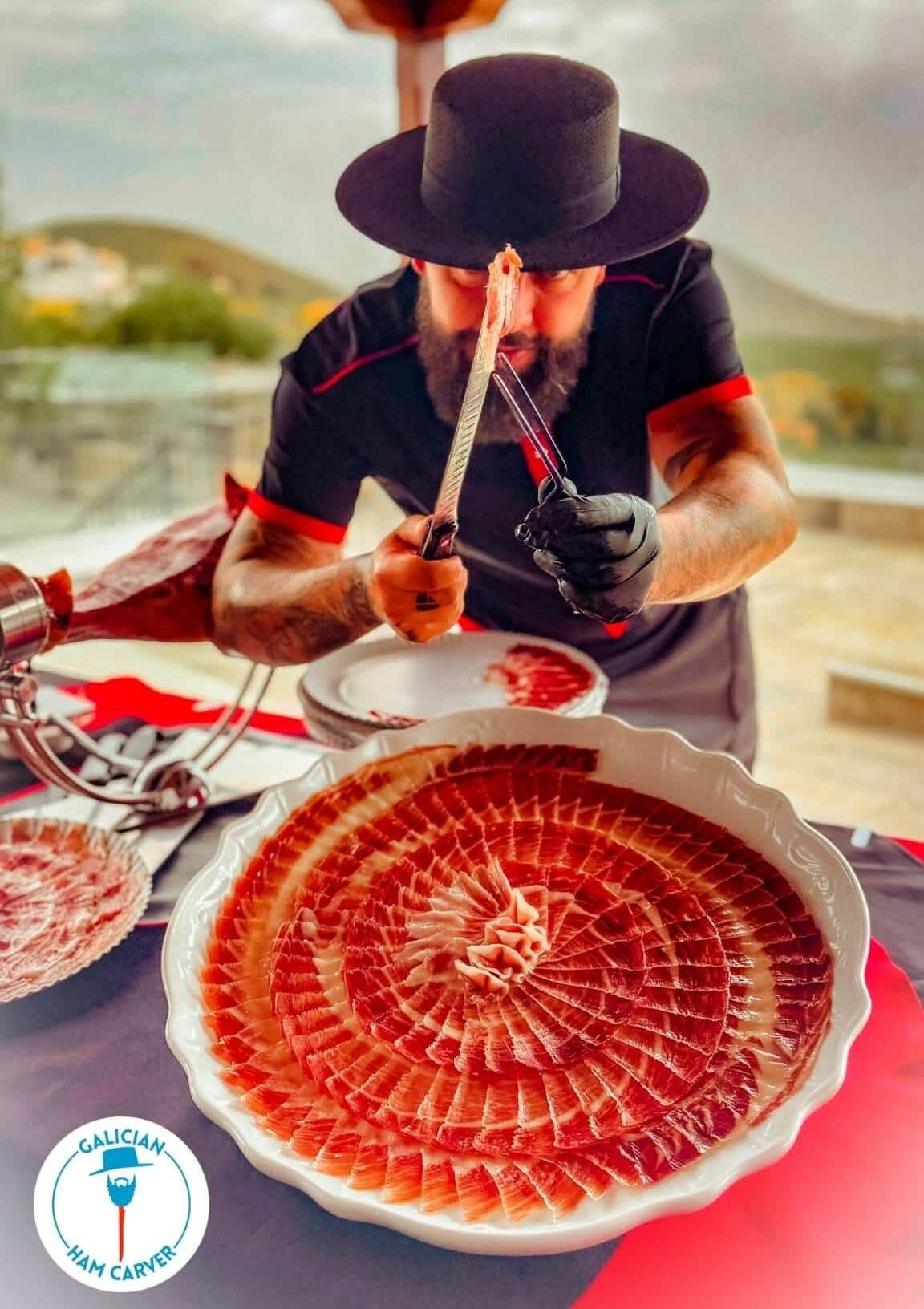 Show de corte de jamón ibérico para eventos en Argentina